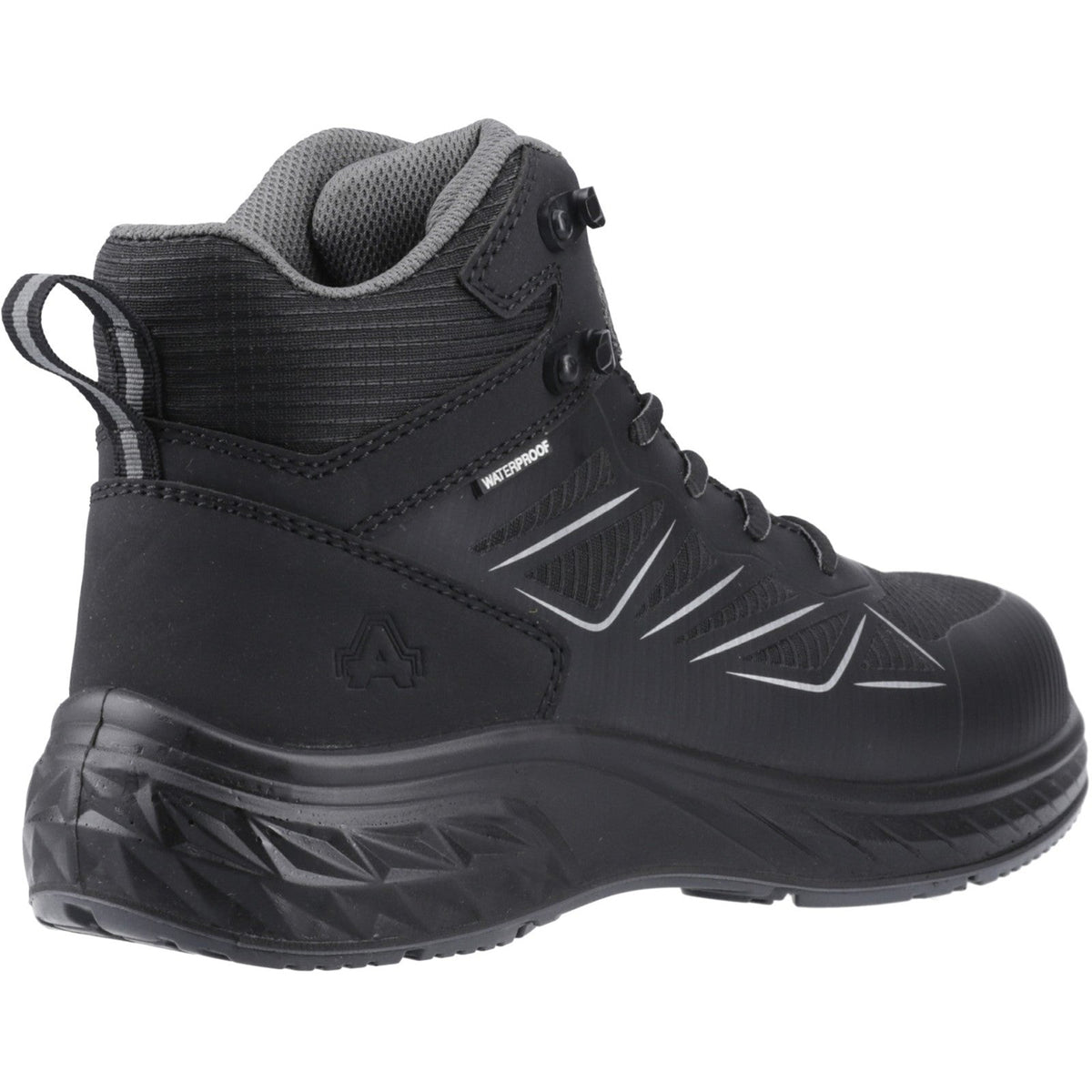 Amblers Safety AS710C Trail Mens Composite Toe Safety Hiker Boots Black