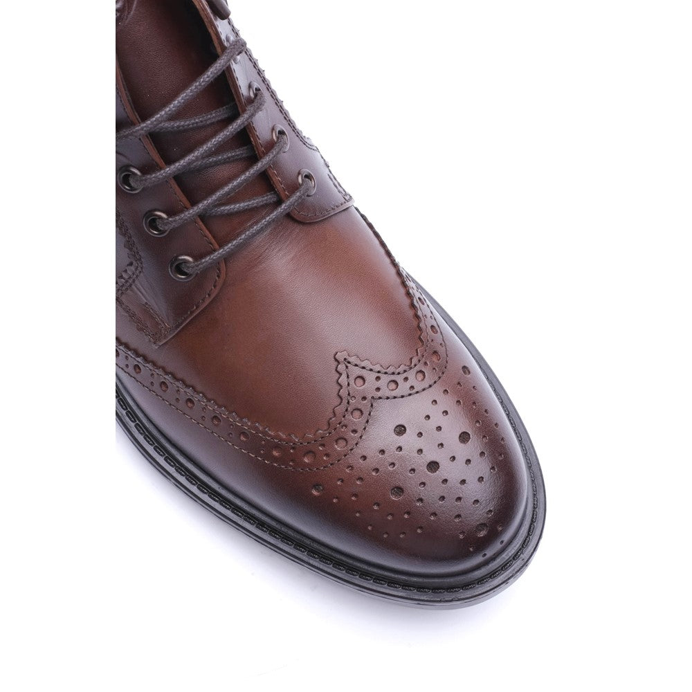 Base London FOSTER TOE CAP BOOT Mens Ankle Boots Brown