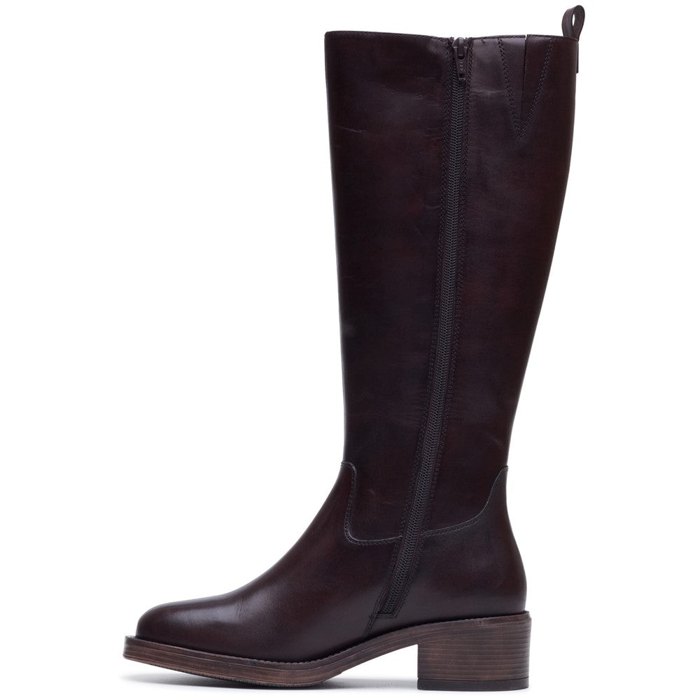 Hush Puppies Antonia Long Boot Womens Tall Boots Chocolate