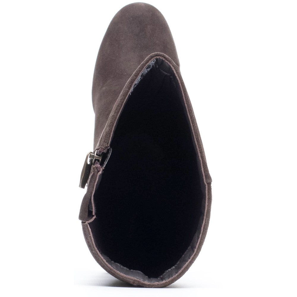 Hush Puppies Oprah Suede Long Boot Womens Tall Boots Chocolate
