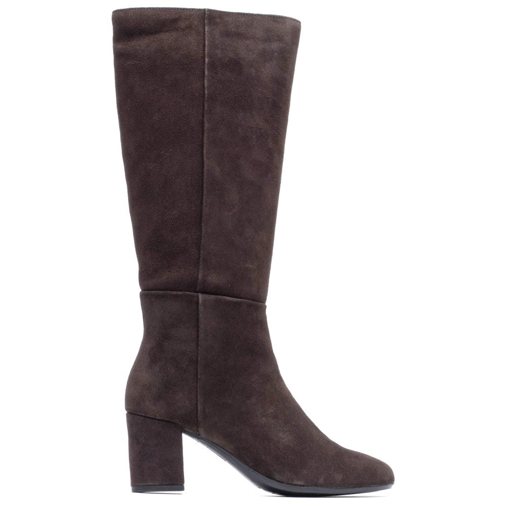 Hush Puppies Oprah Suede Long Boot Womens Tall Boots Chocolate