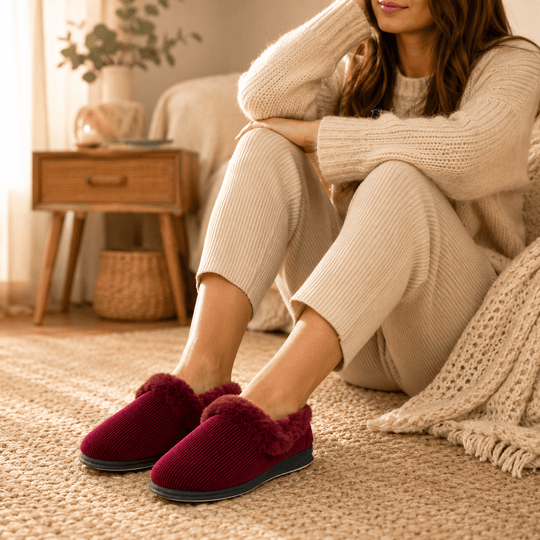 Padders REPOSE Womens Full Slippers Red