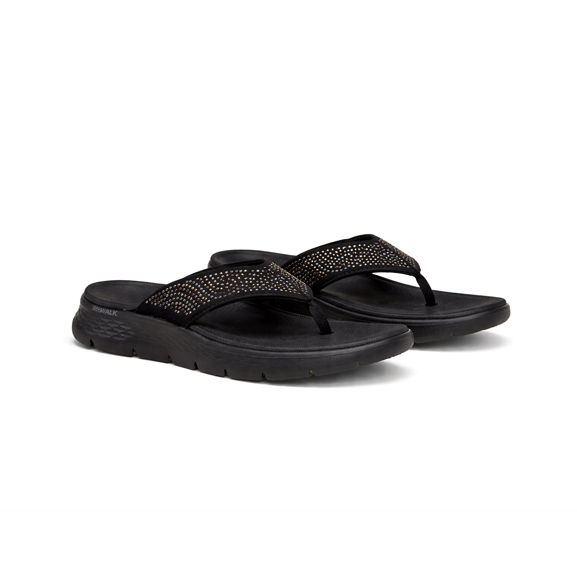 Skechers GO WALK FLEX SANDAL - MAREN Womens Toe-Post Sandals Black