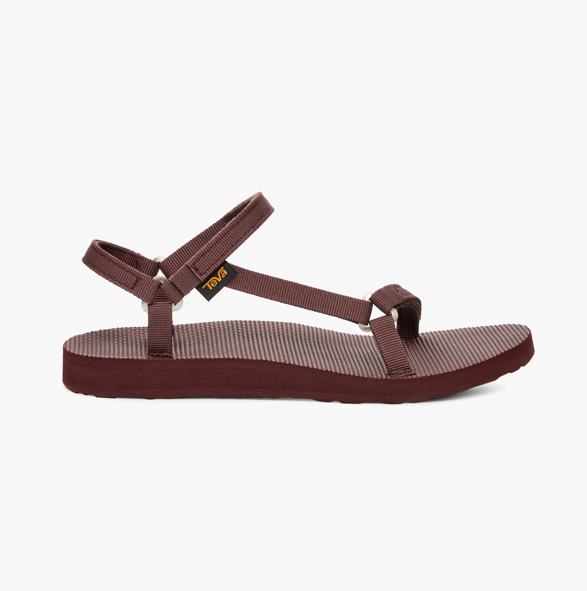 Teva ORIGINAL UNIVERSAL SLIM Womens Cross Strap Sandals Rum Raisin