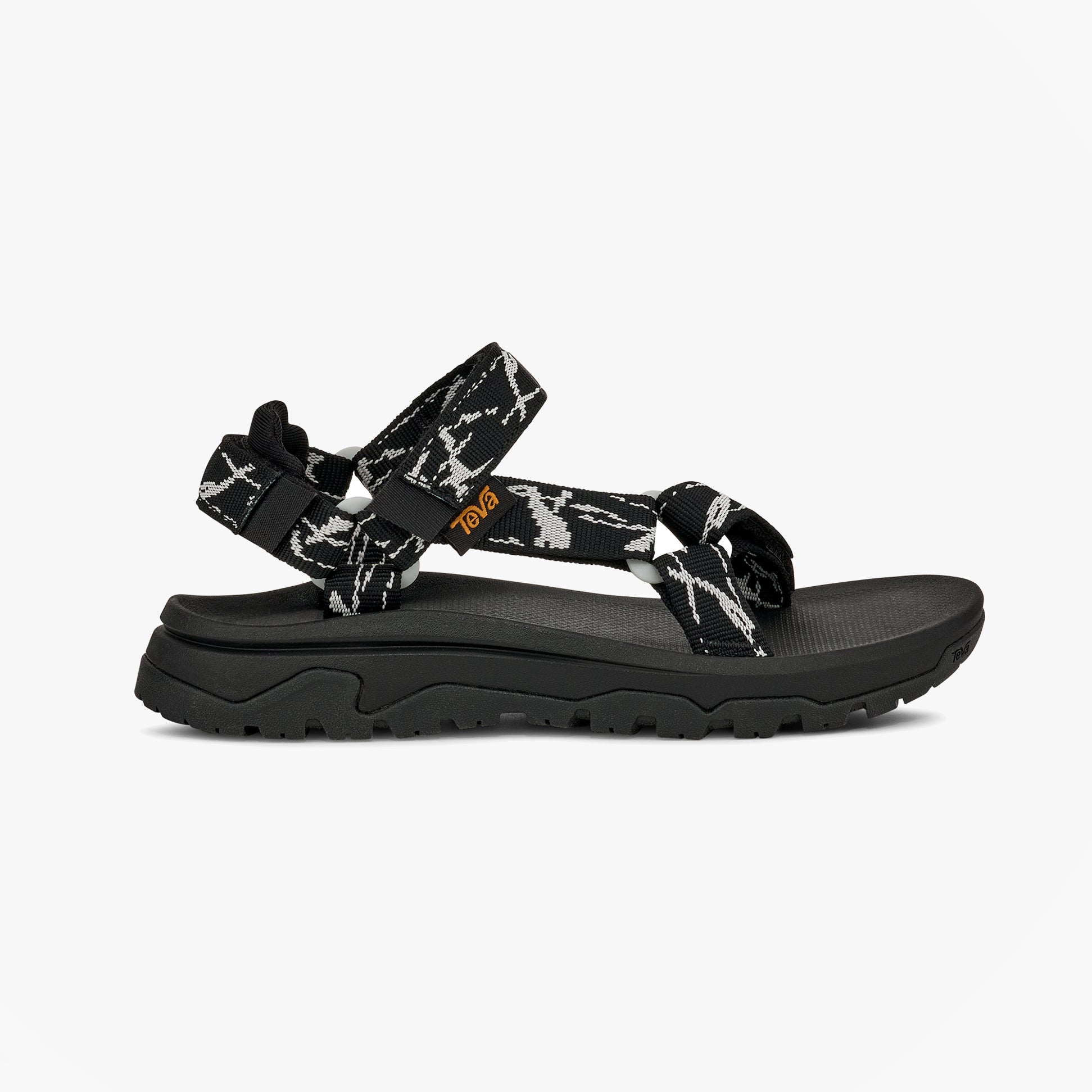 Teva HURRICANE XLT JR Boys Cross Strap Sandals Marble Black/ Grey