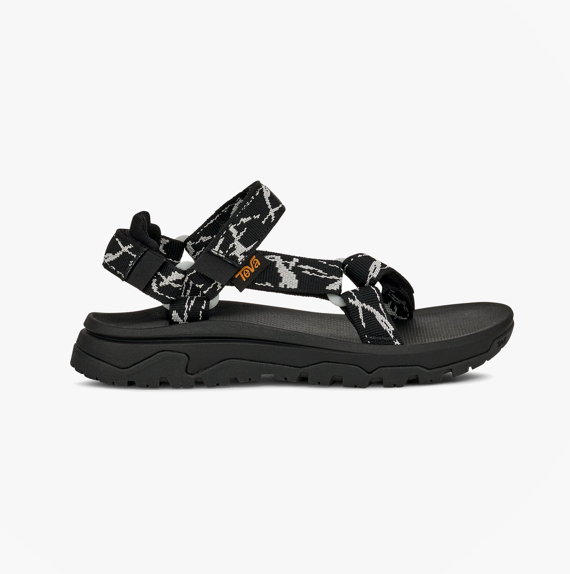 Teva HURRICANE XLT JR Boys Cross Strap Sandals Marble Black/ Grey