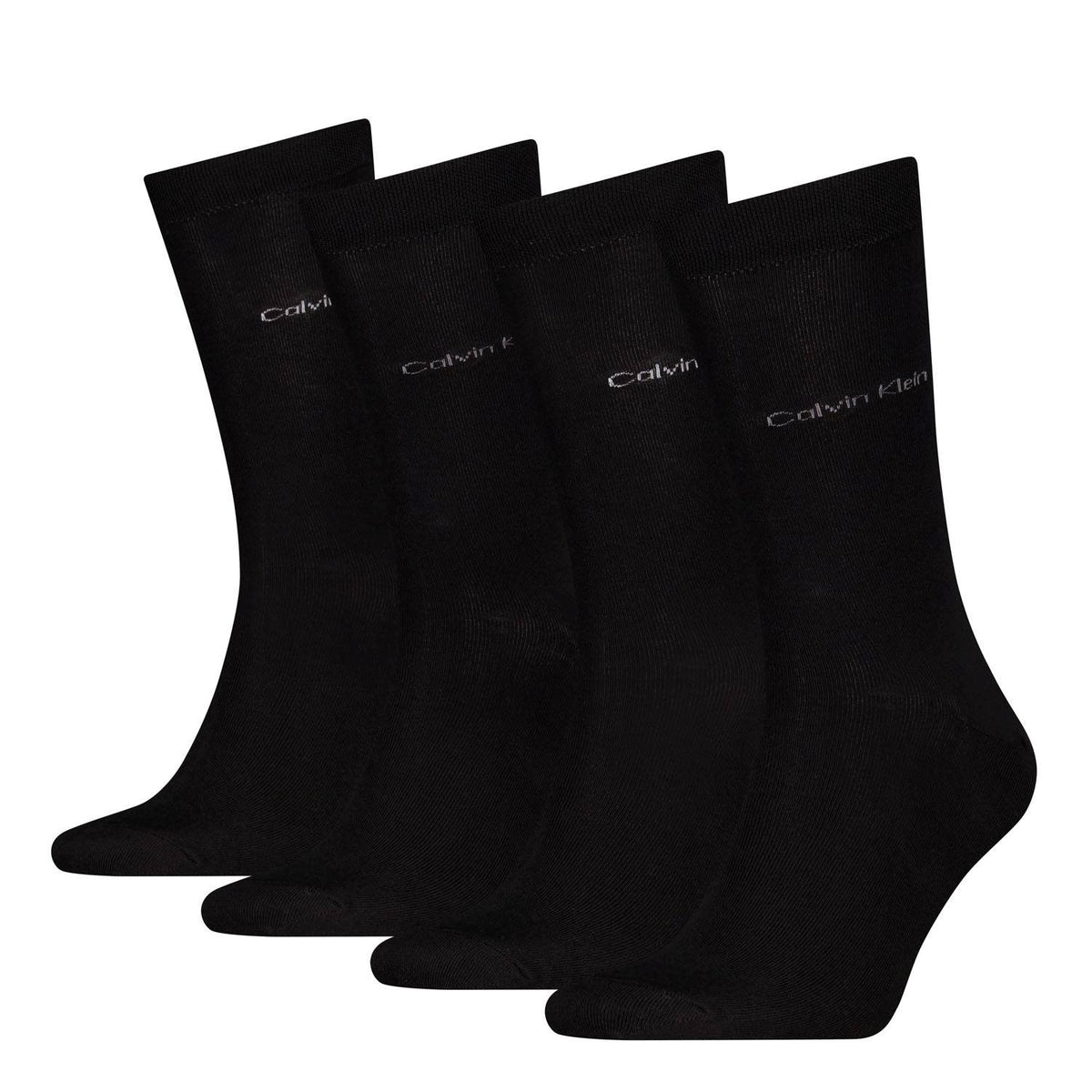 Calvin Klein 4 Pack Giftbox Classic Mens Crew Socks Black