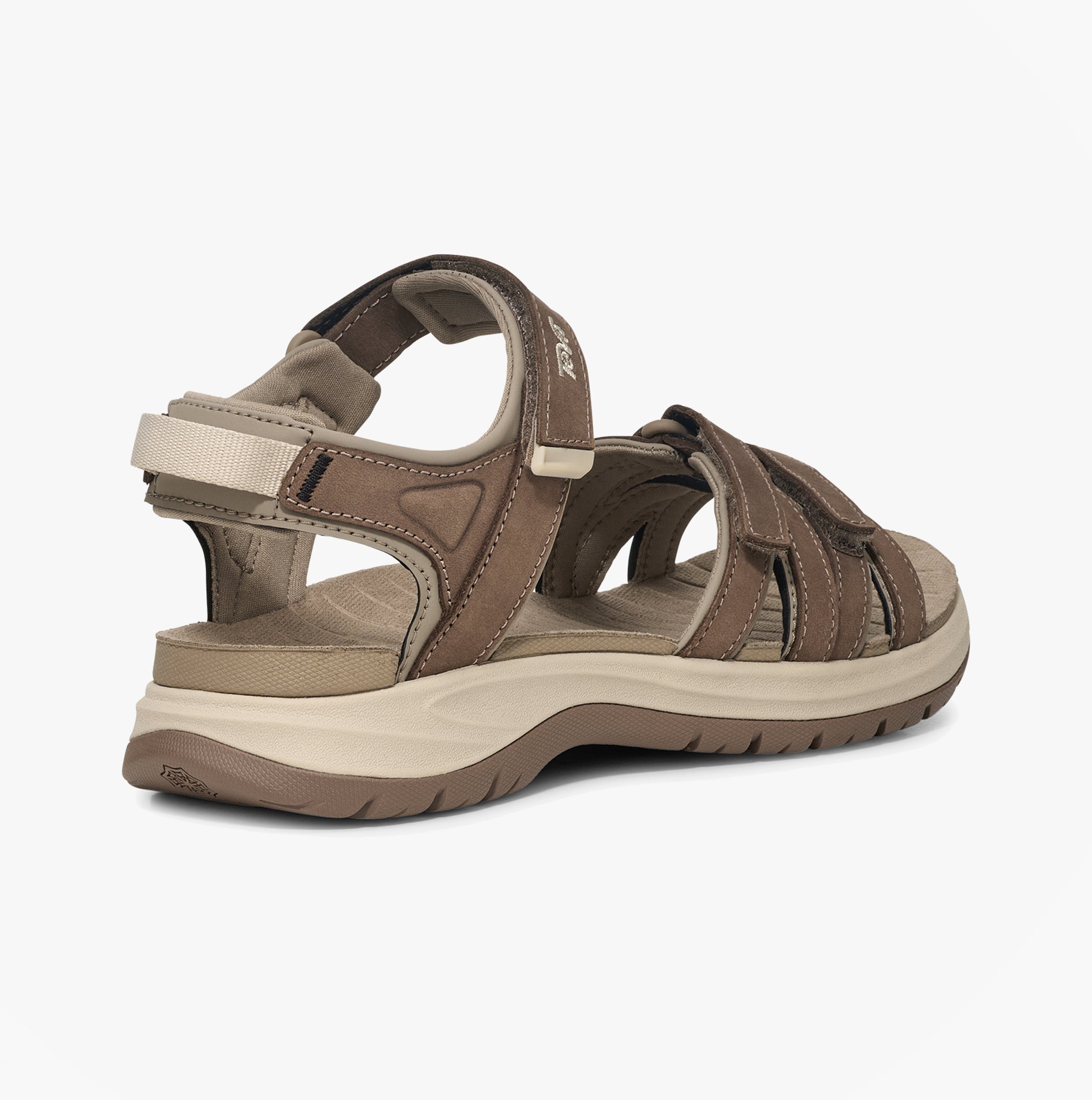 Teva TIRRA SPORT LEATHER Womens Cross Strap Sandals Caribou