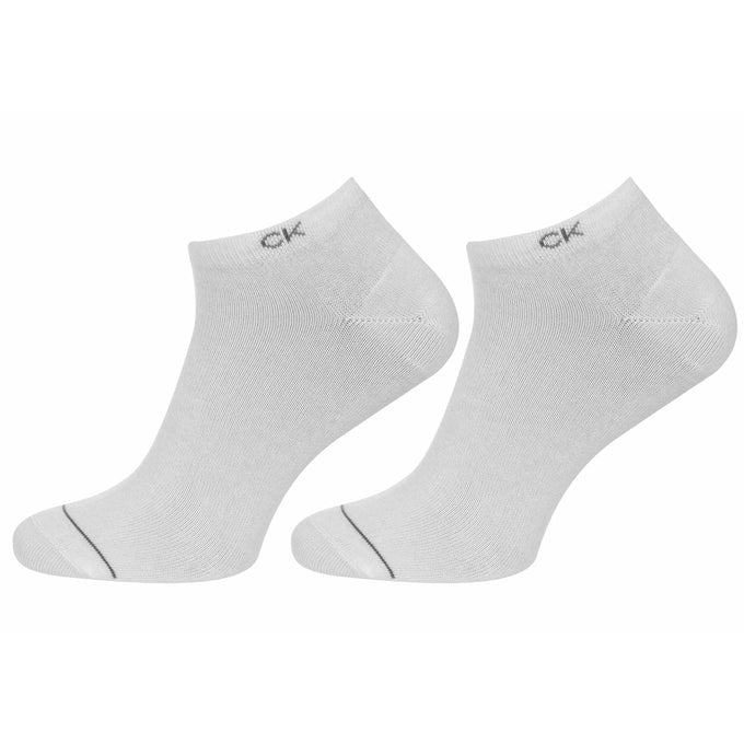 Calvin Klein 3 Pack Mens Ankle Trainer Socks White