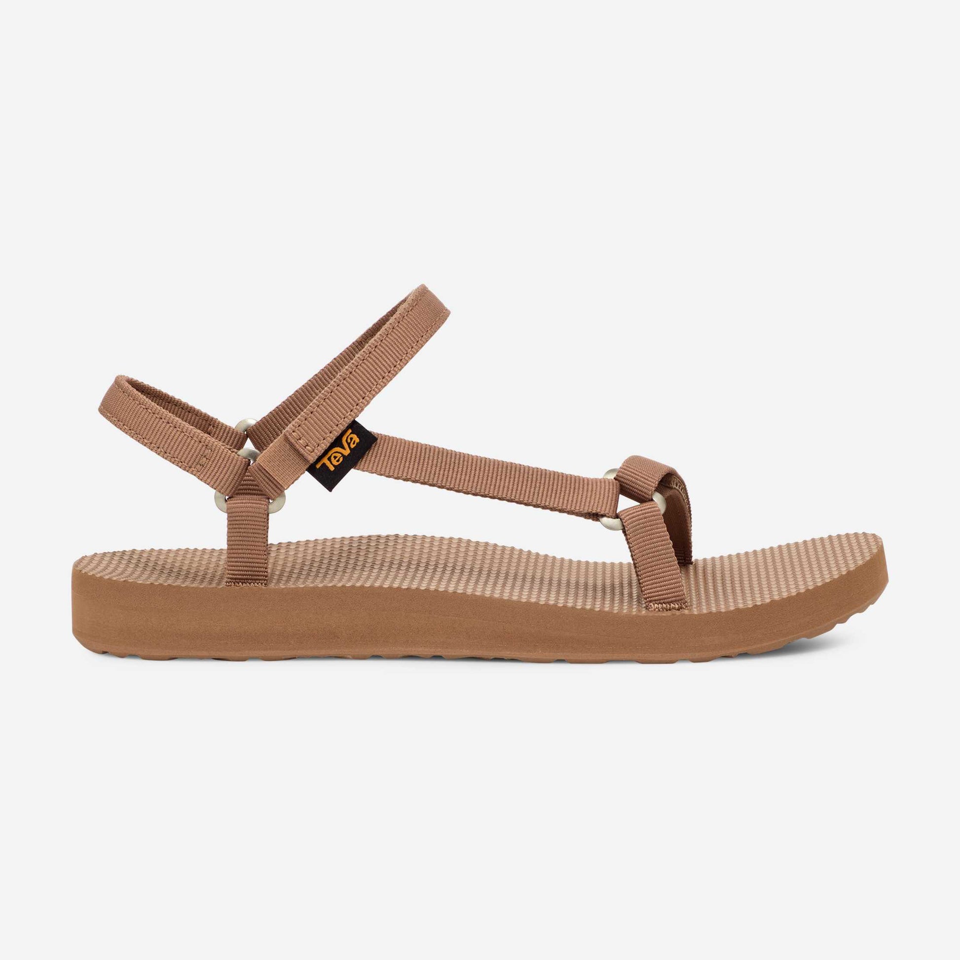 Teva ORIGINAL UNIVERSAL SLIM Womens Cross Strap Sandals Tigers Eye