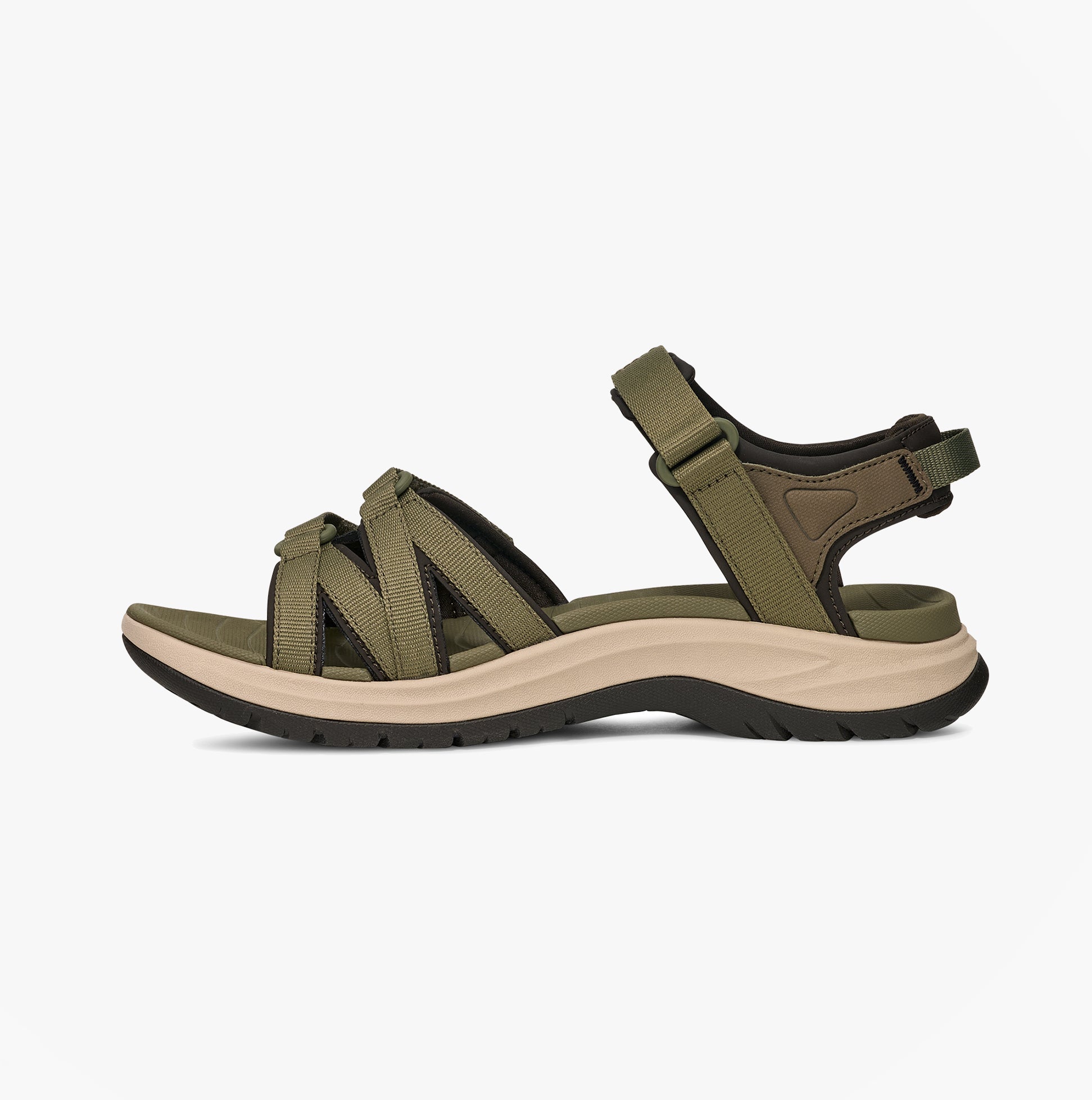 Teva TIRRA SPORT Womens Cross Strap Sandals Burnt Olive