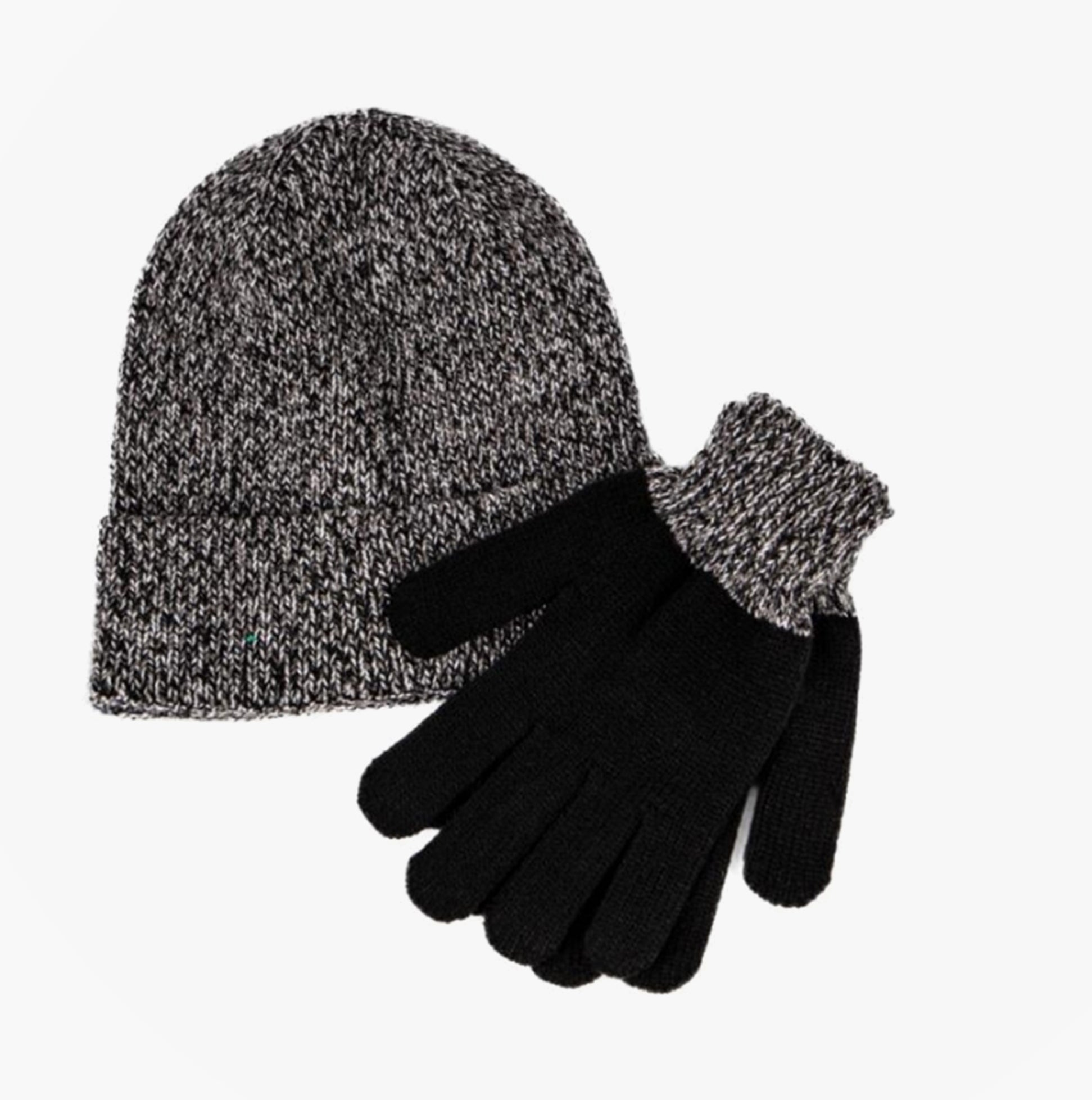 HAT AND GLOVE SET Grey