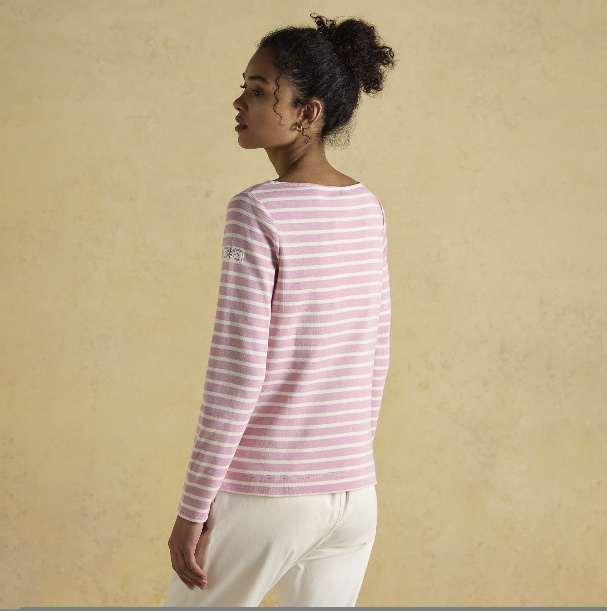 Joules HARBOUR Womens Sweatshirt Pink Stripe