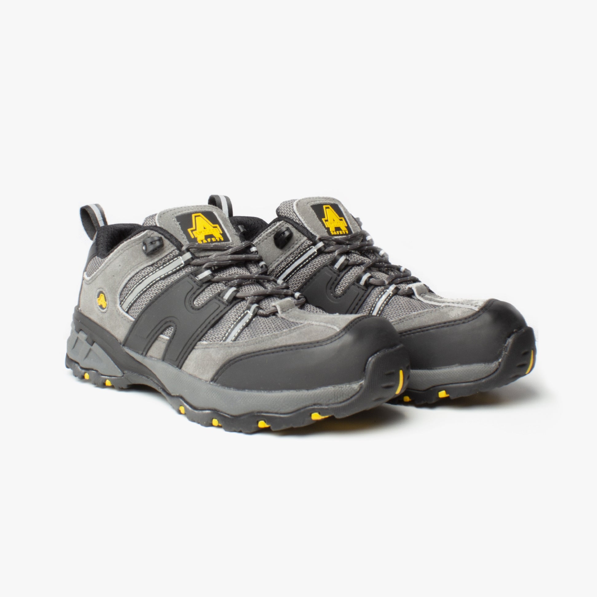Amblers Safety FS188N Mens Leather Safety Trainers Grey