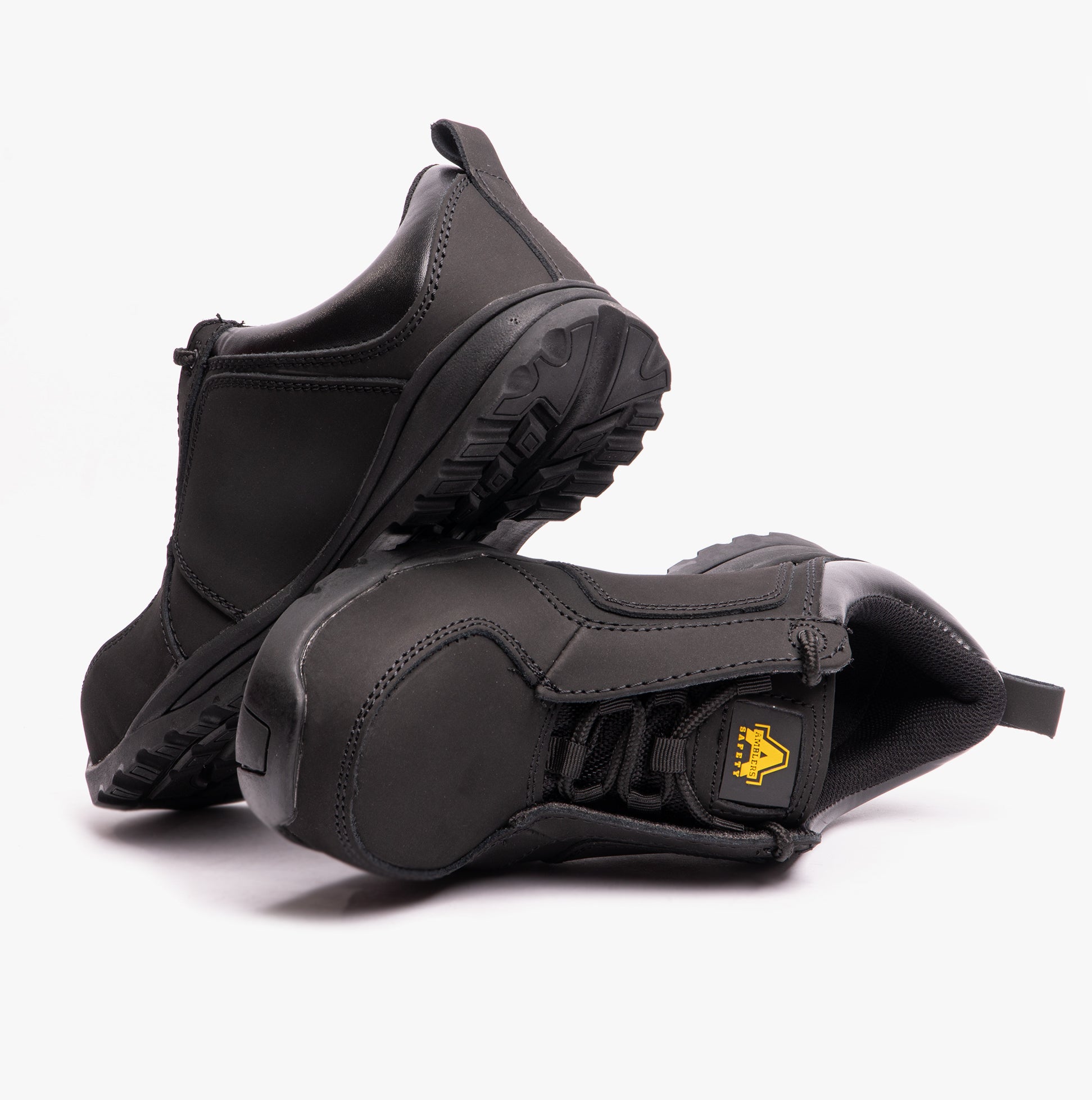 Amblers Safety FS59C Womens Leather Safety Trainers Black