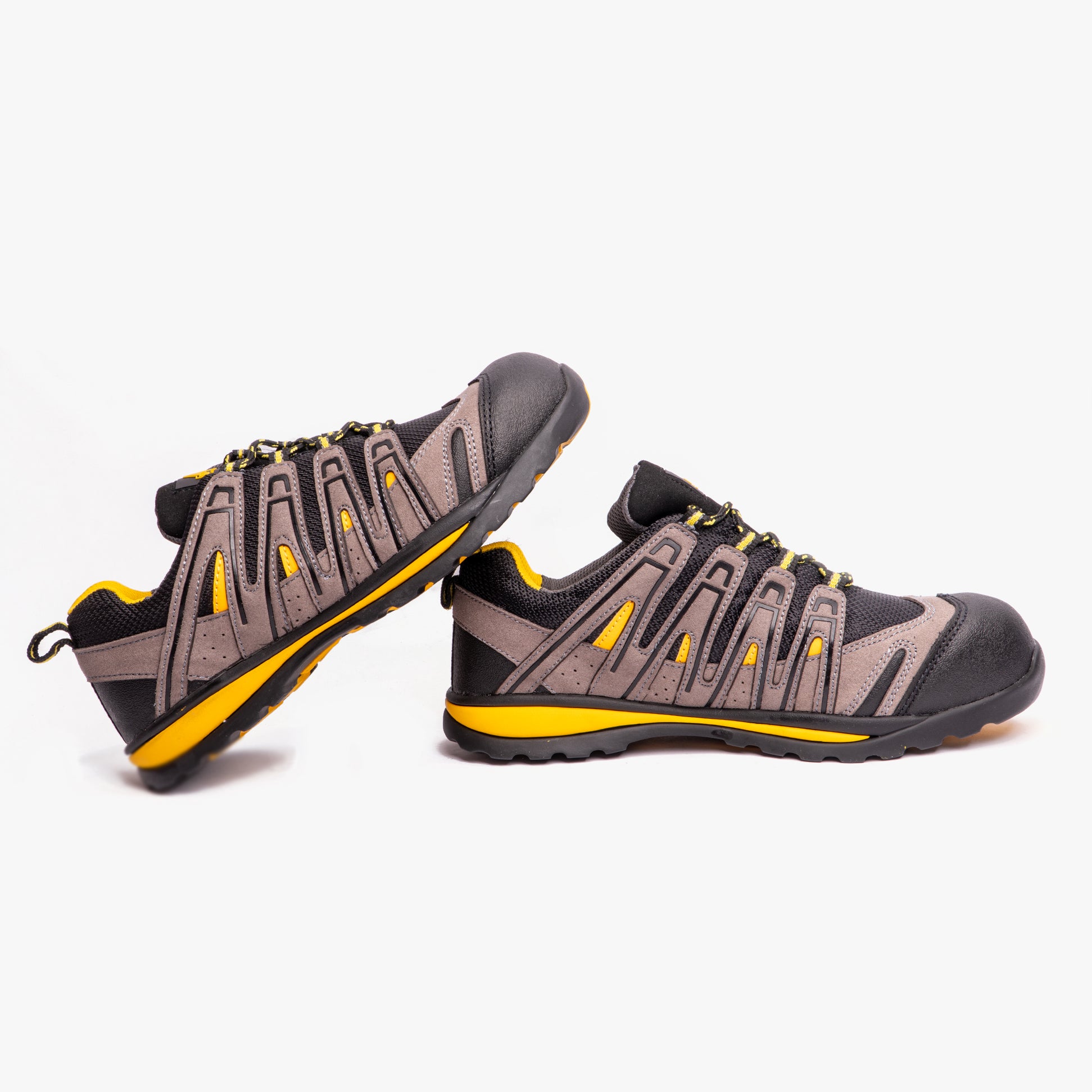 Amblers Safety FS42C Unisex Safety Trainers Black/Yellow