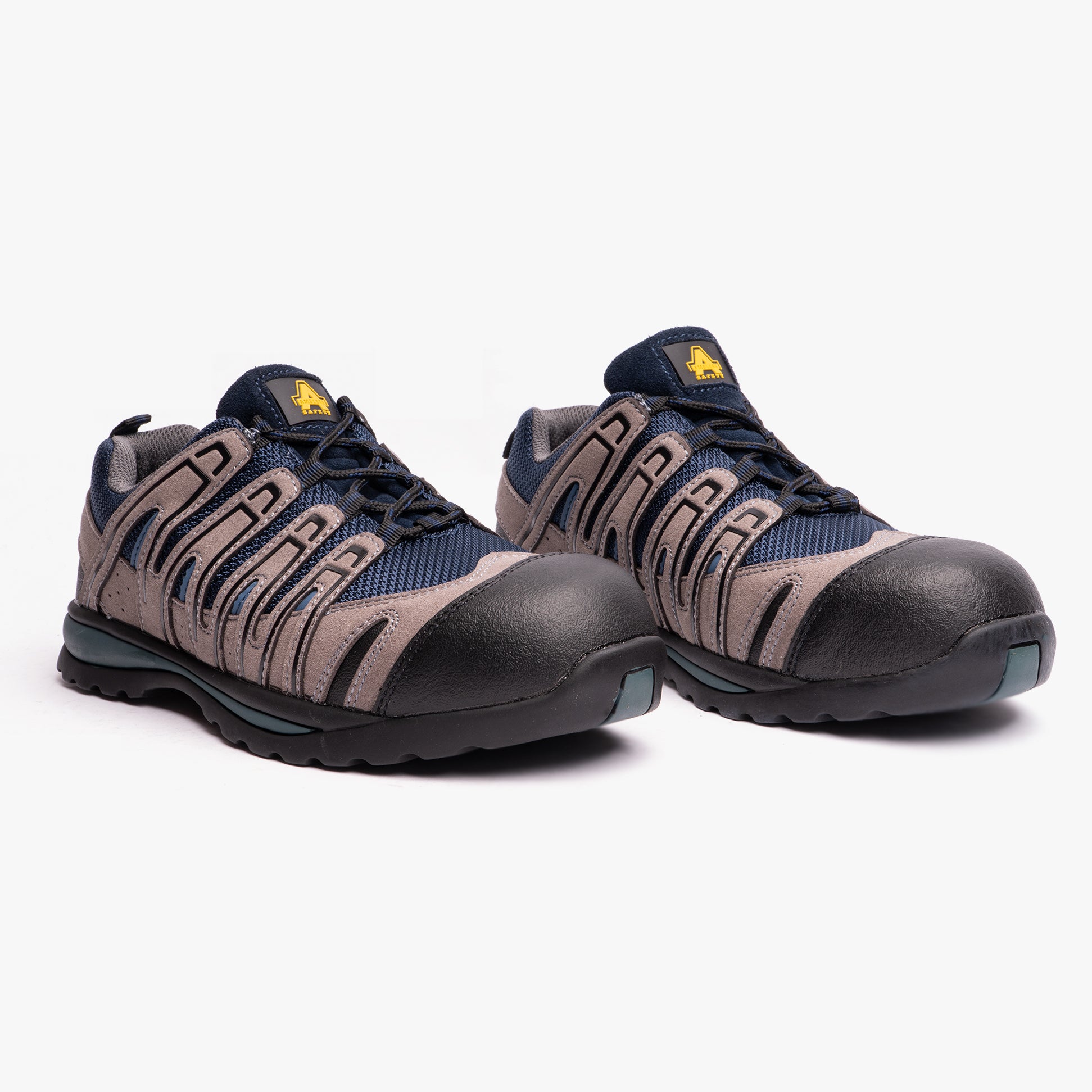 Amblers Safety FS34C Mens Safety Trainers Blue/Grey