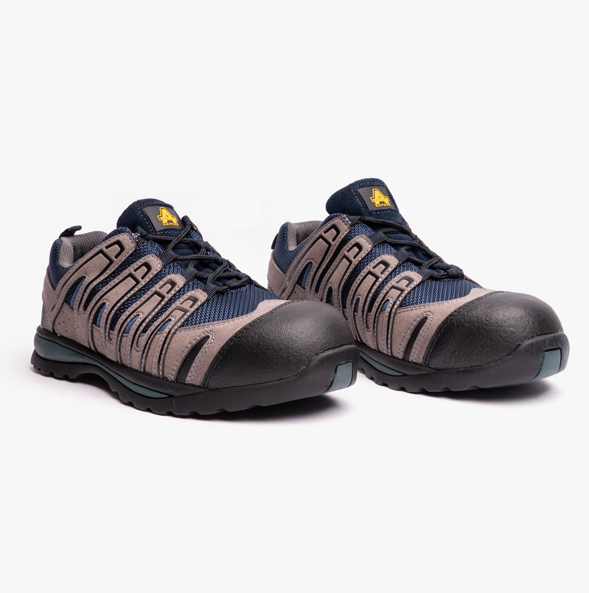 Amblers Safety FS34C Mens Safety Trainers Blue/Grey