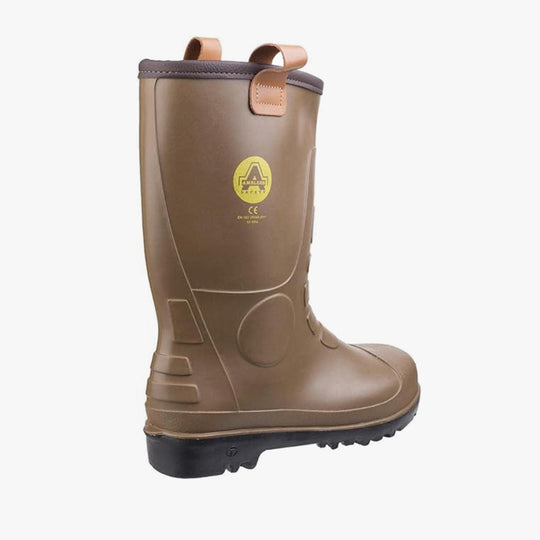 Amblers Safety FS95 Unisex Steel Toe Safety Rigger Boots Tan