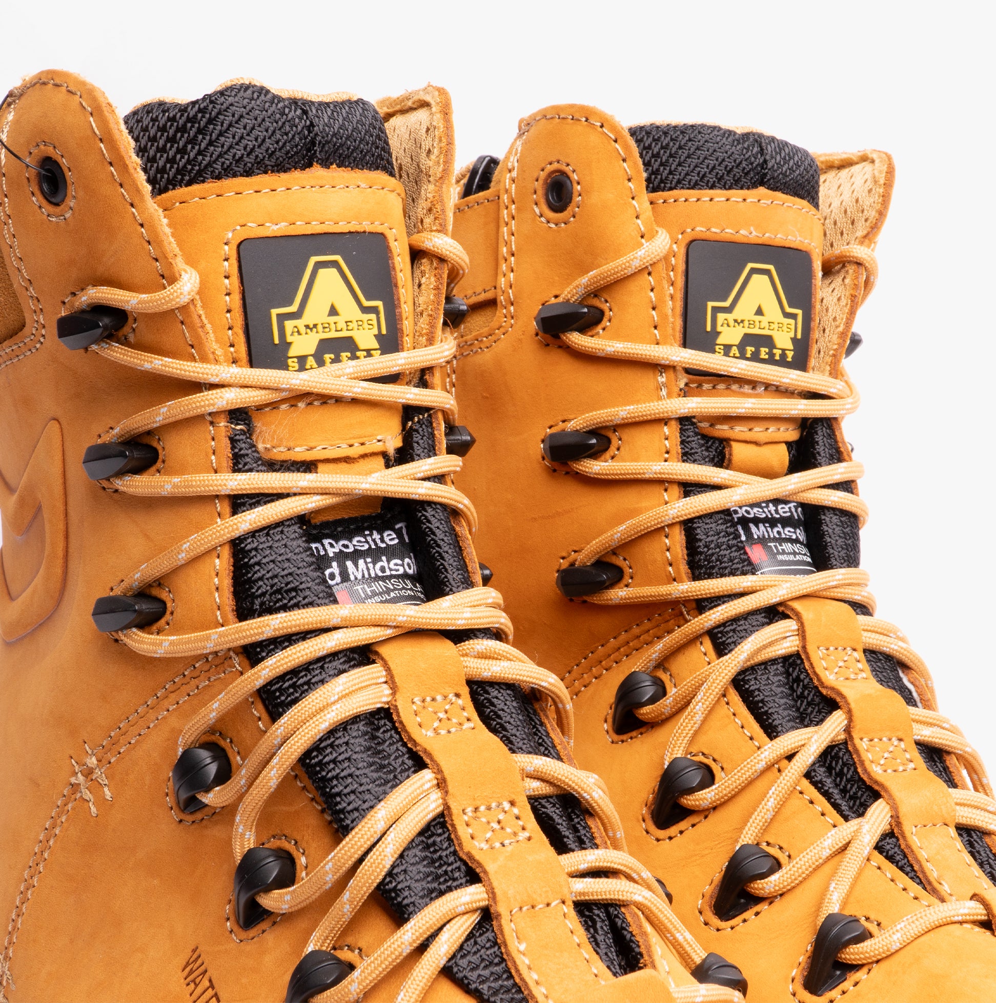 Amblers Safety FS998 Mens Leather Safety Boots Honey