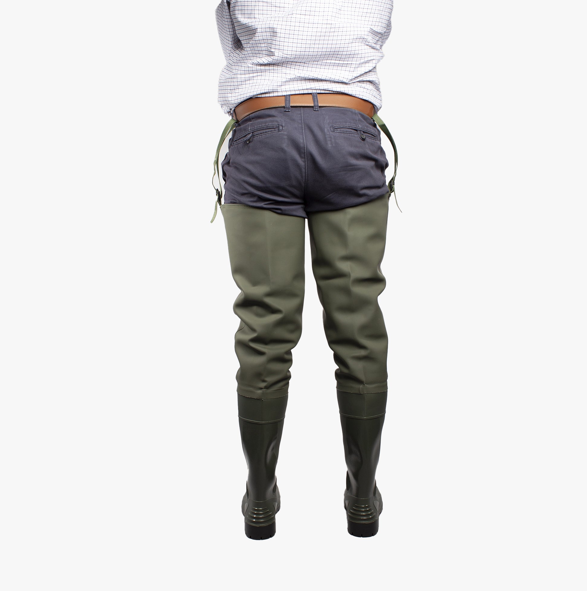 Amblers Safety FORTH Unisex Safety Thigh Waders Green