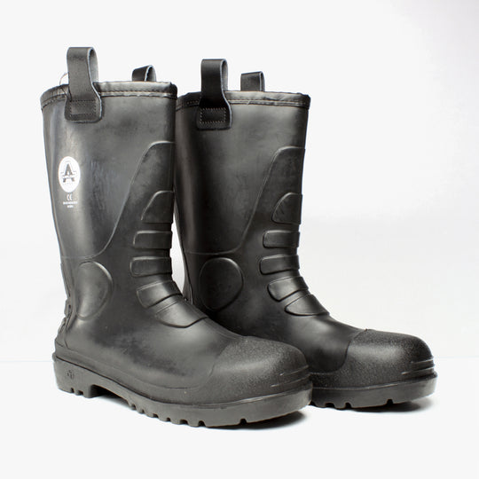 Amblers Safety FS90 Unisex Steel Toe Safety Rigger Boots Black