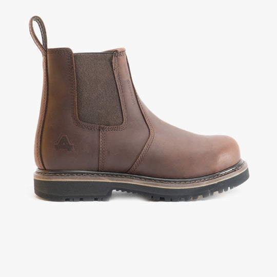 Amblers Safety AS231 Mens Waterproof Steel Toe Safety Dealer Boots Brown