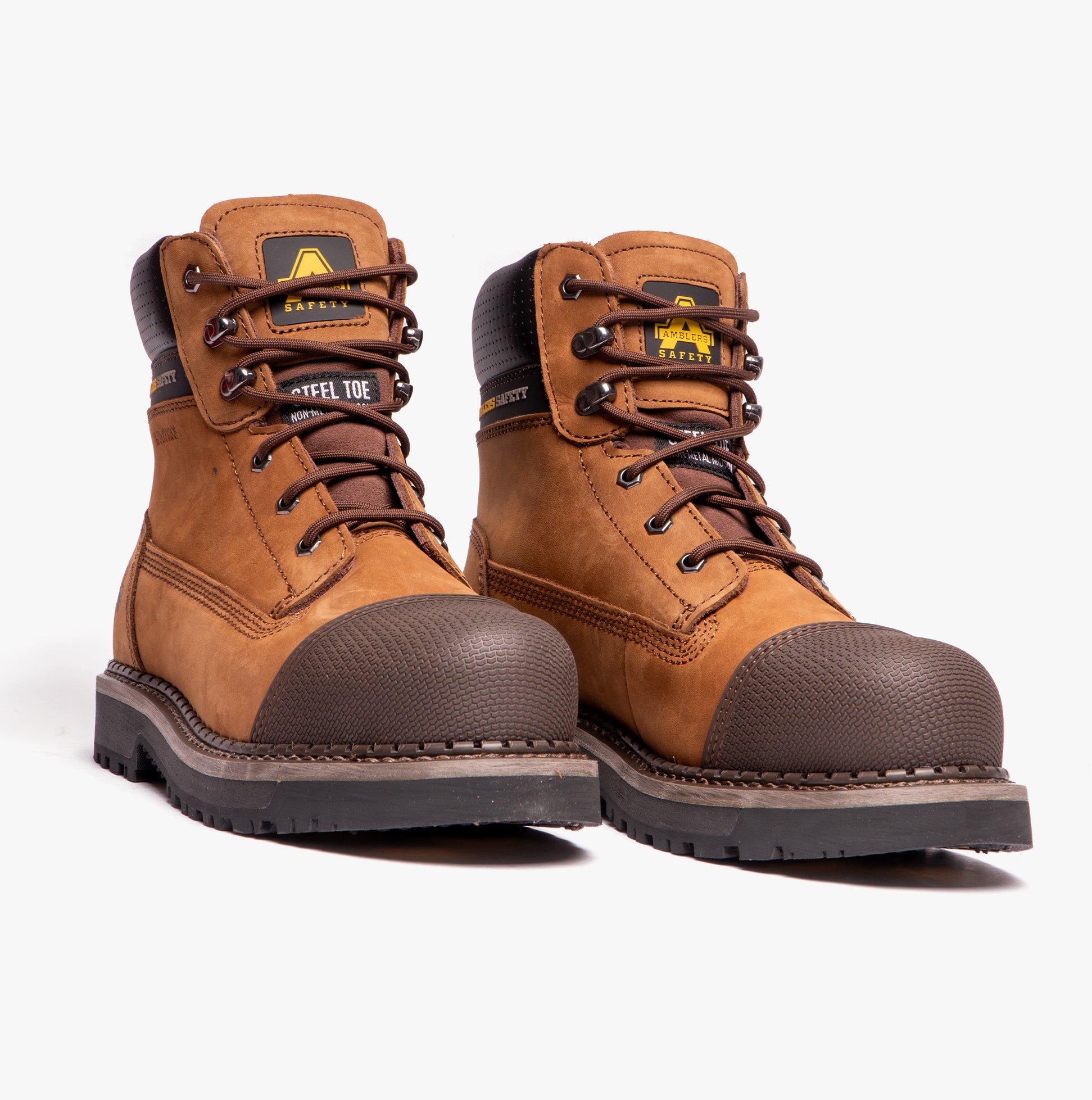 Amblers Safety AUSTWICK Mens Leather Safety Boots Brown