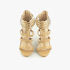 Anne Michelle JUDITH Womens Zip Up High Heel Shoes Camel