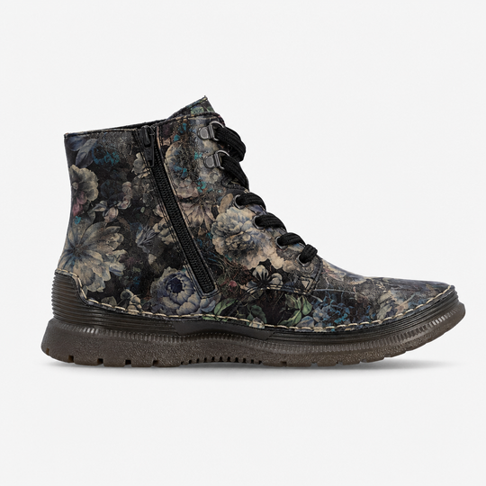 Rieker 53632 Womens Ankle Boots Black-Pastel/Antique
