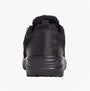 Apache AP302SM Unisex Trainers Black rear view showcasing the sneaker's design and low-top style.