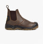 Apache AP715SM Unisex Dealer Boots Brown side view showcasing leather upper and rubber sole features.
