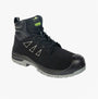 Apache ARMSTRONG Unisex Boots Black side view showing lace-up design and rubber sole on a white background.