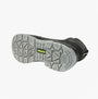 Apache ARMSTRONG Unisex Boots Black bottom view showcasing rubber sole design and slip-resistant features.