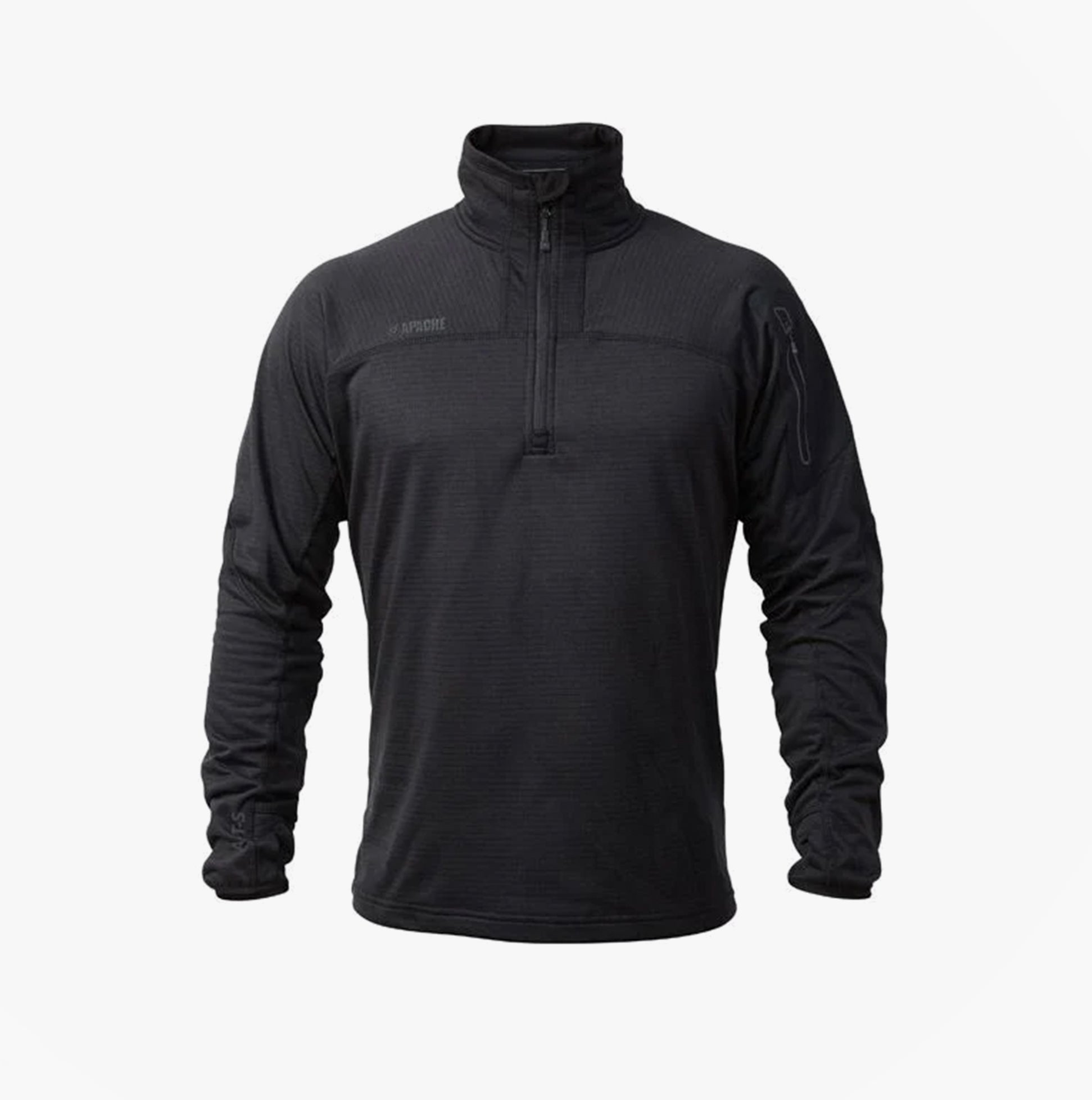 Apache ATS TECH Mens Quarter-Zip Fleece Black