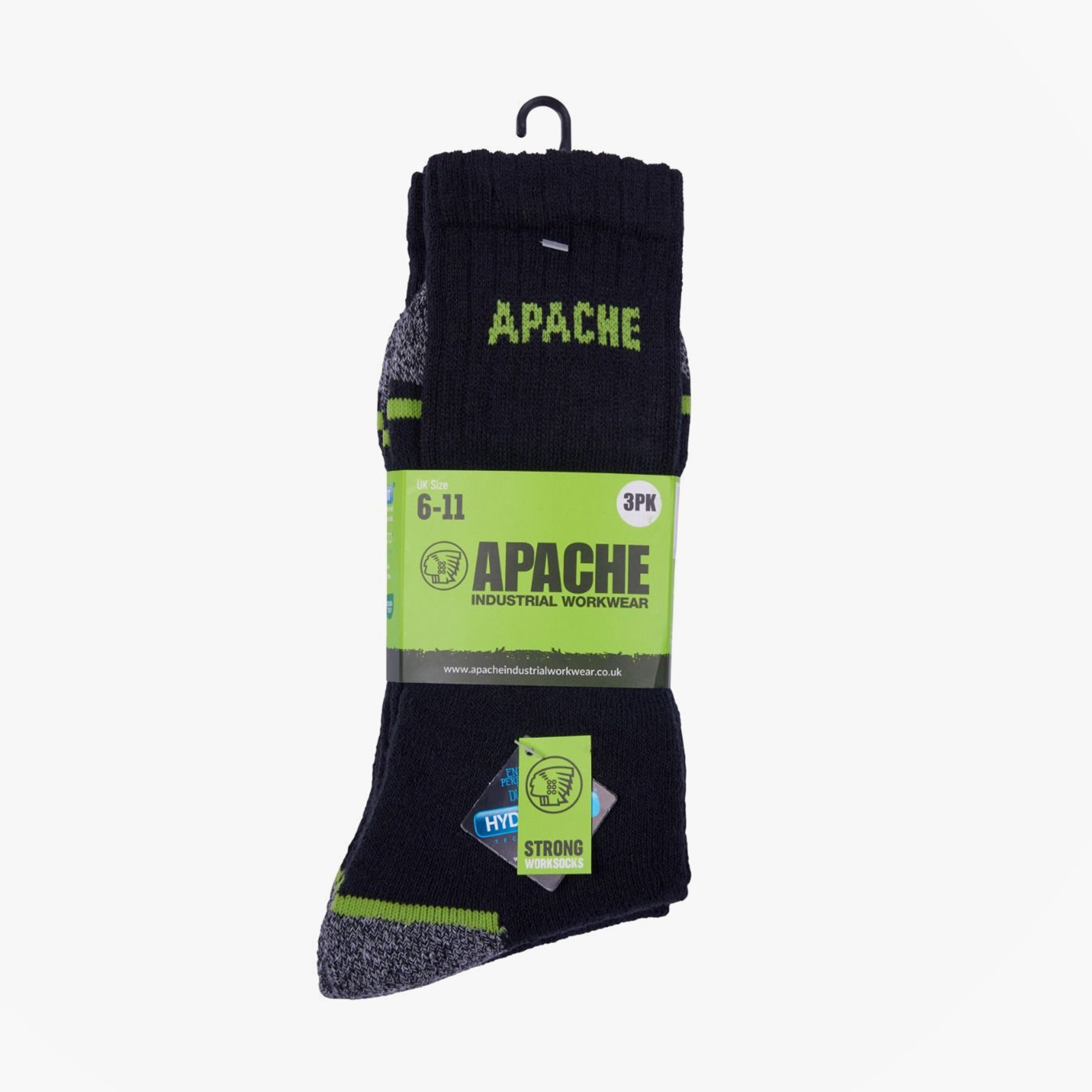 Apache BURLINGTON Mens Socks Black Grey