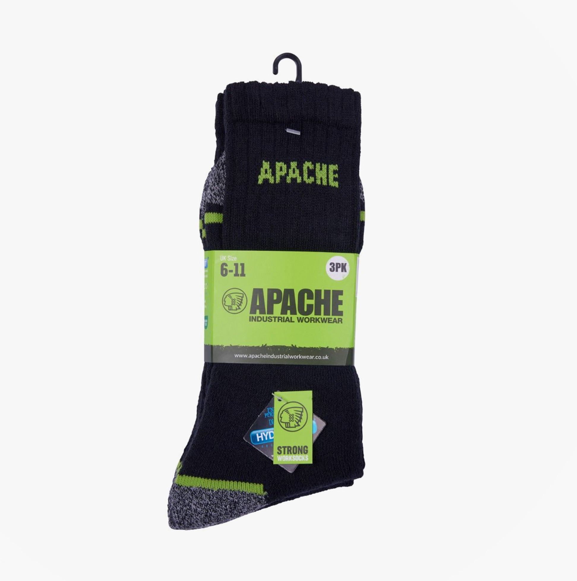 Apache BURLINGTON Mens Socks Black Grey