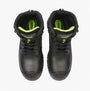 Apache CRANBROOK Unisex Boots Black top view showing lace-up closure and round toe shape.