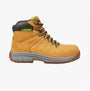 Apache MOOSE Unisex Boots Wheat side view showcasing nubuck upper, lace-up closure, and rubber sole.