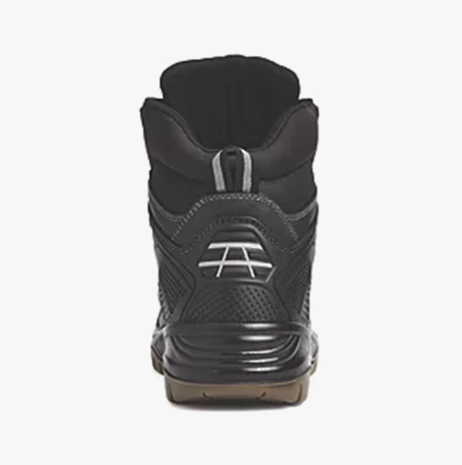 Apache RANGER Unisex Boots Black back view featuring a sleek design with a high ankle support.