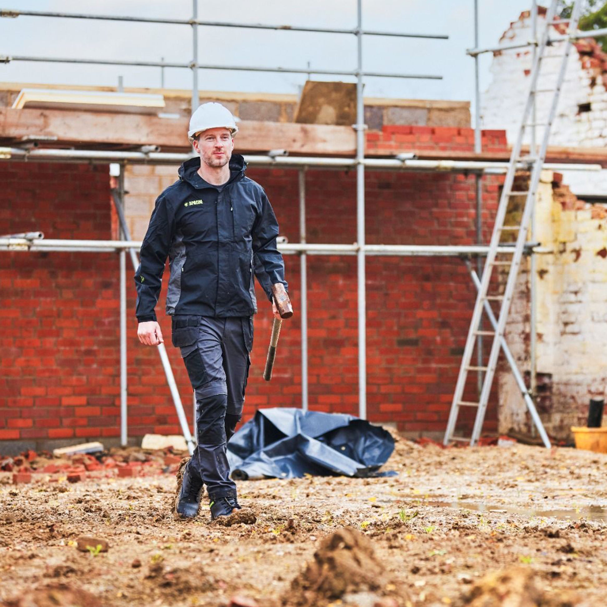 Apache SUDBURY Mens Trousers Grey Black