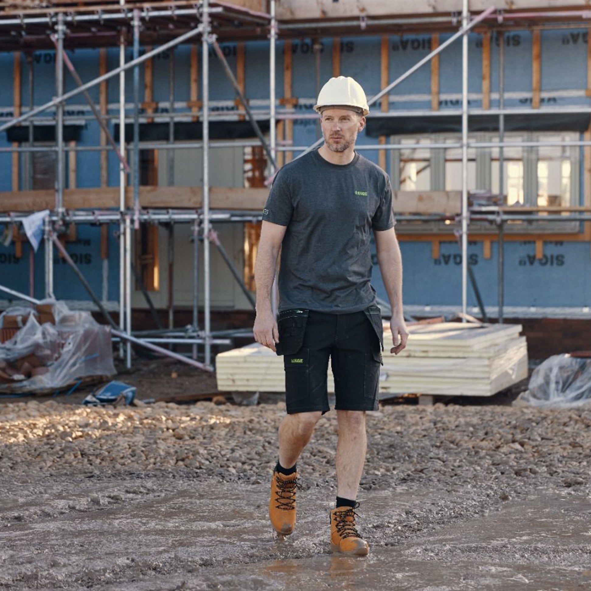 Apache VANCOUVER Mens T Shirt Grey