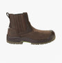 Apache WABANA Unisex Dealer Boots Brown side view showcasing leather upper and rubber sole.