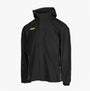Apache WELLAND Mens Work Jacket Black Charcoal front view showcasing a zip fastening and hooded design.