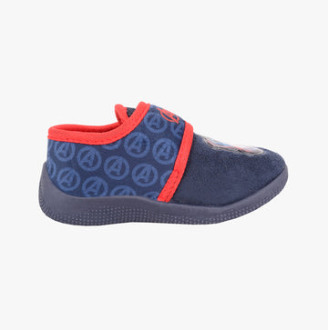 Avengers AVENGERS FORCE Boys Touch Fasten Slippers Navy/Red