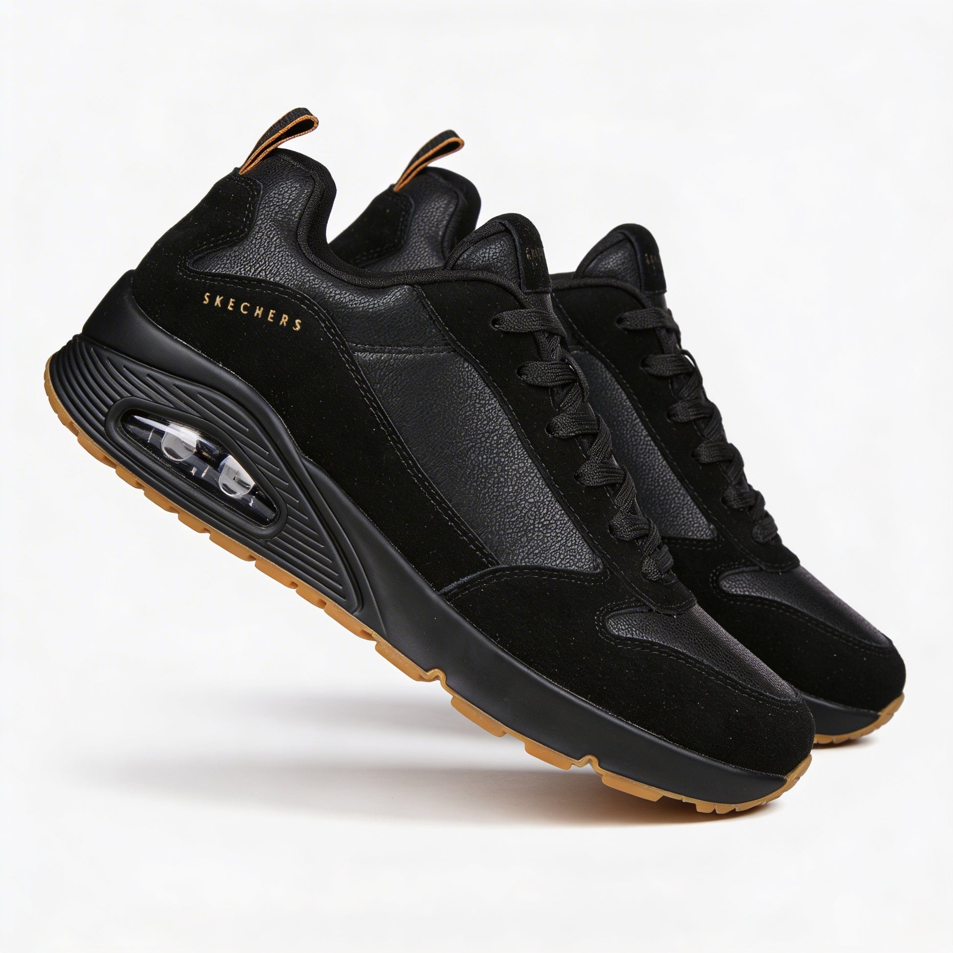 Skechers UNO - STACRE Mens Casual Trainers Black