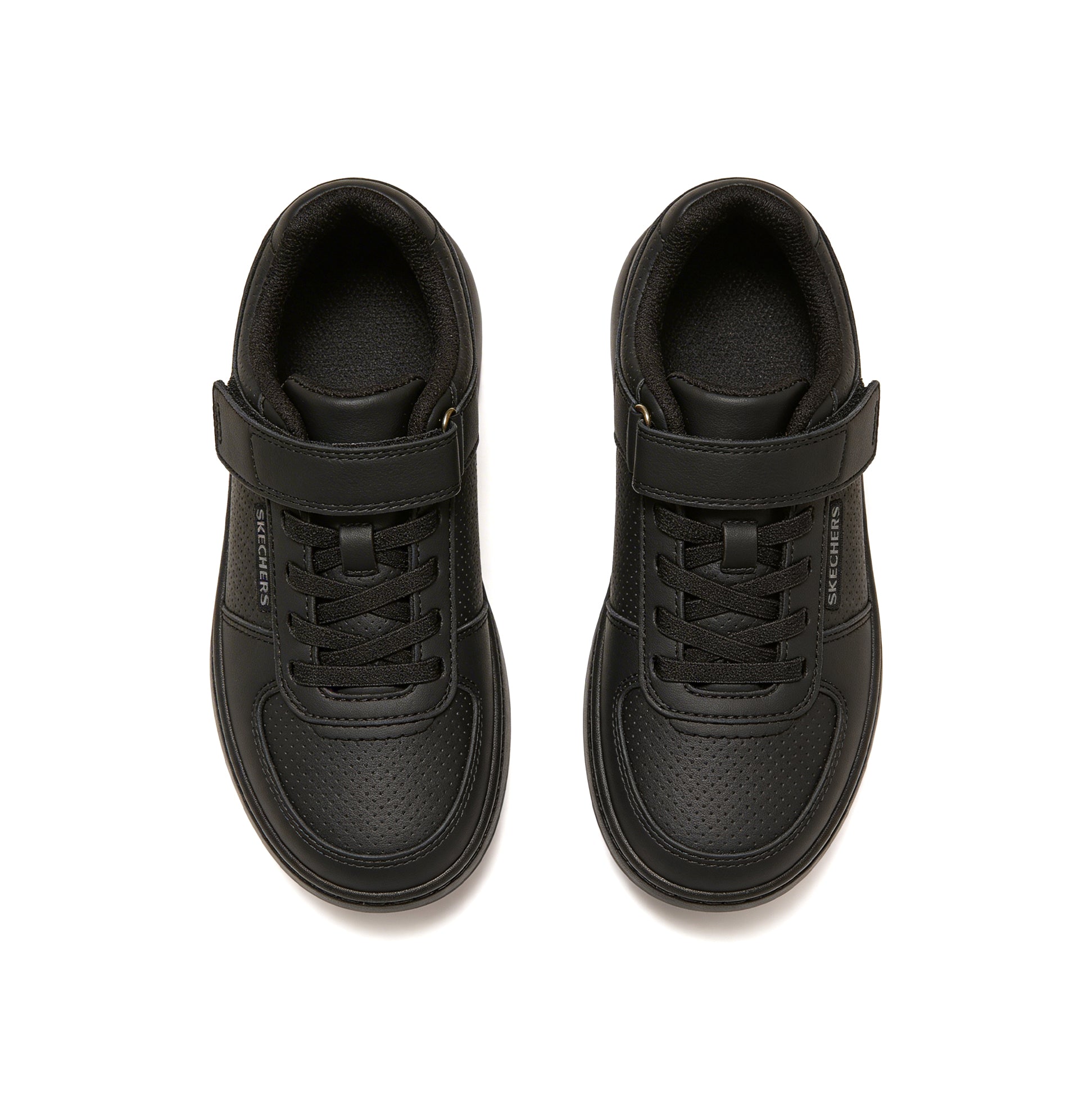 Skechers QUICK STREET LITE Boys School Shoes Black