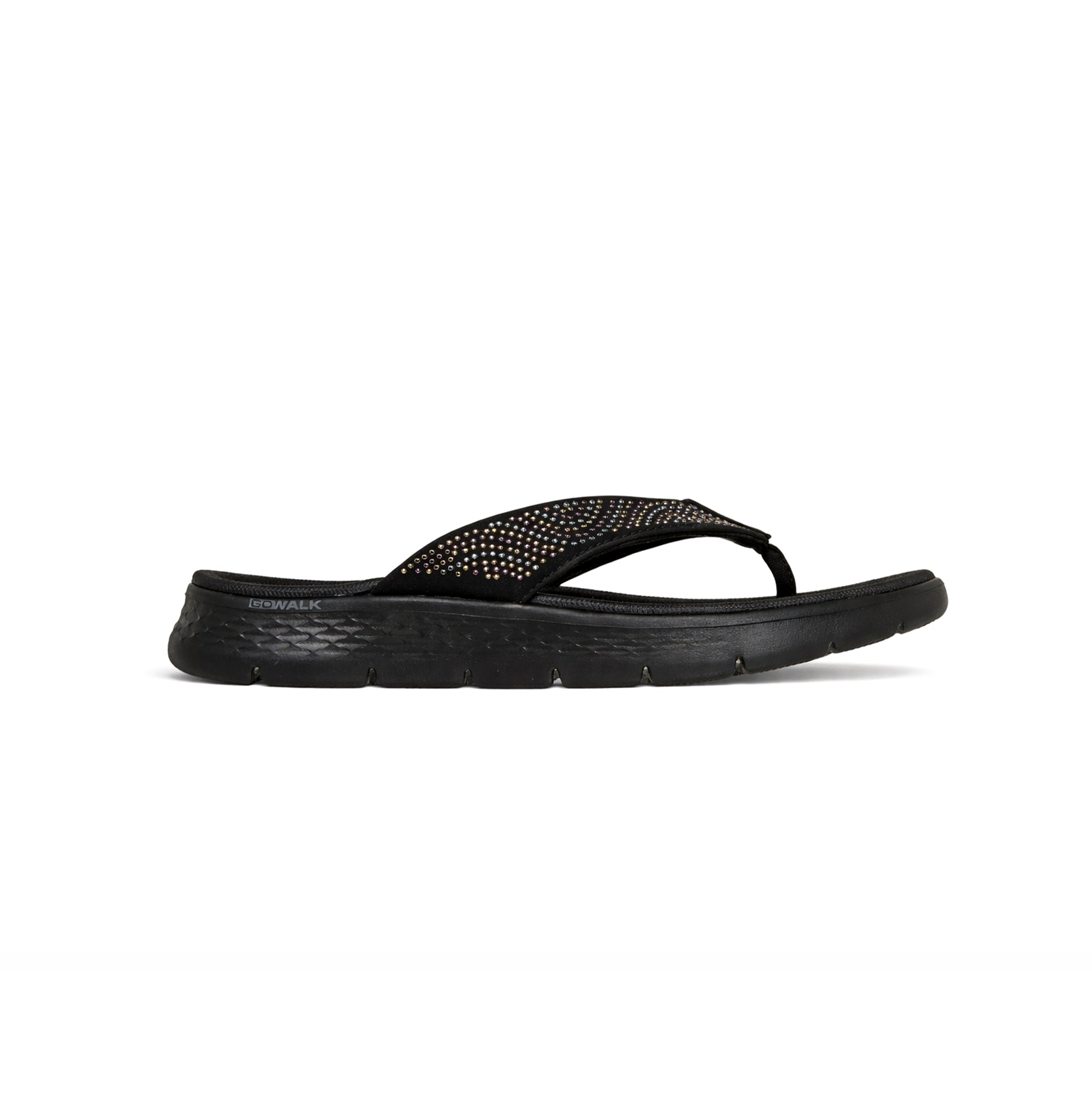 Skechers GO WALK FLEX SANDAL - MAREN Womens Toe-Post Sandals Black
