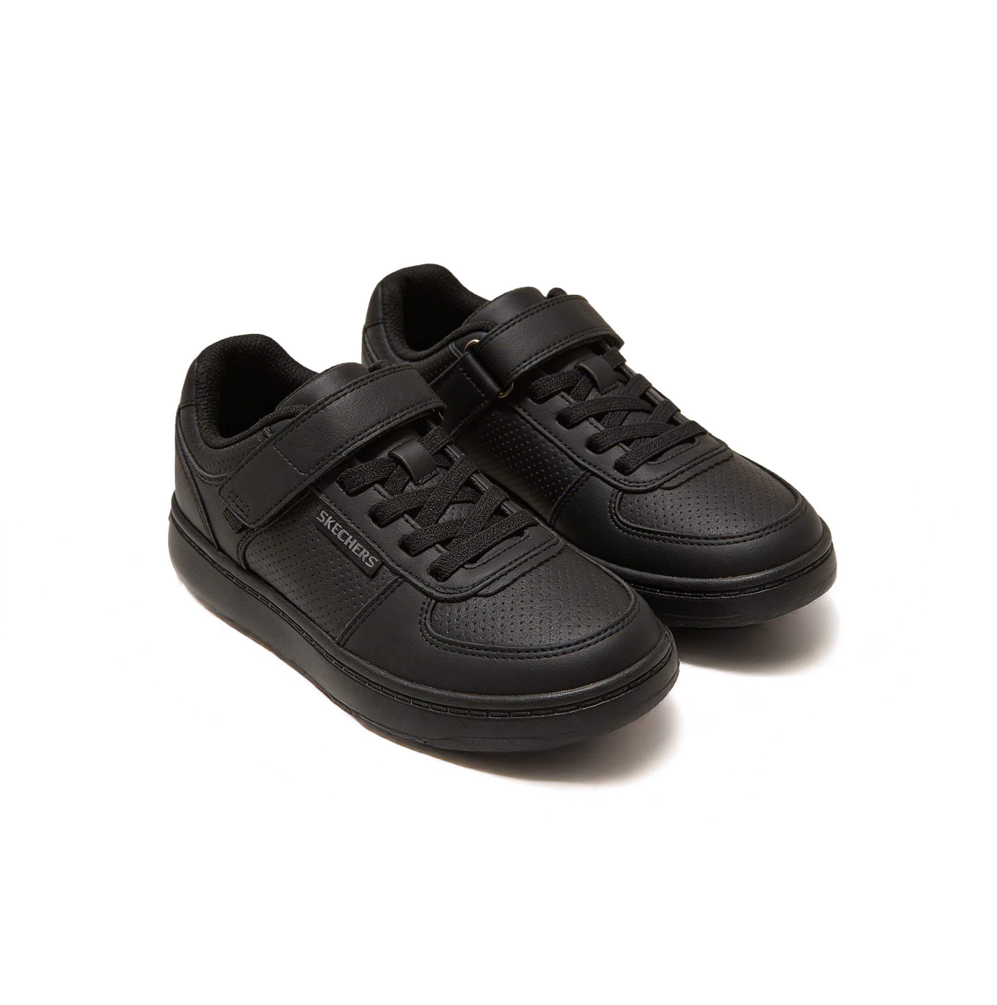 Skechers QUICK STREET LITE Boys School Shoes Black