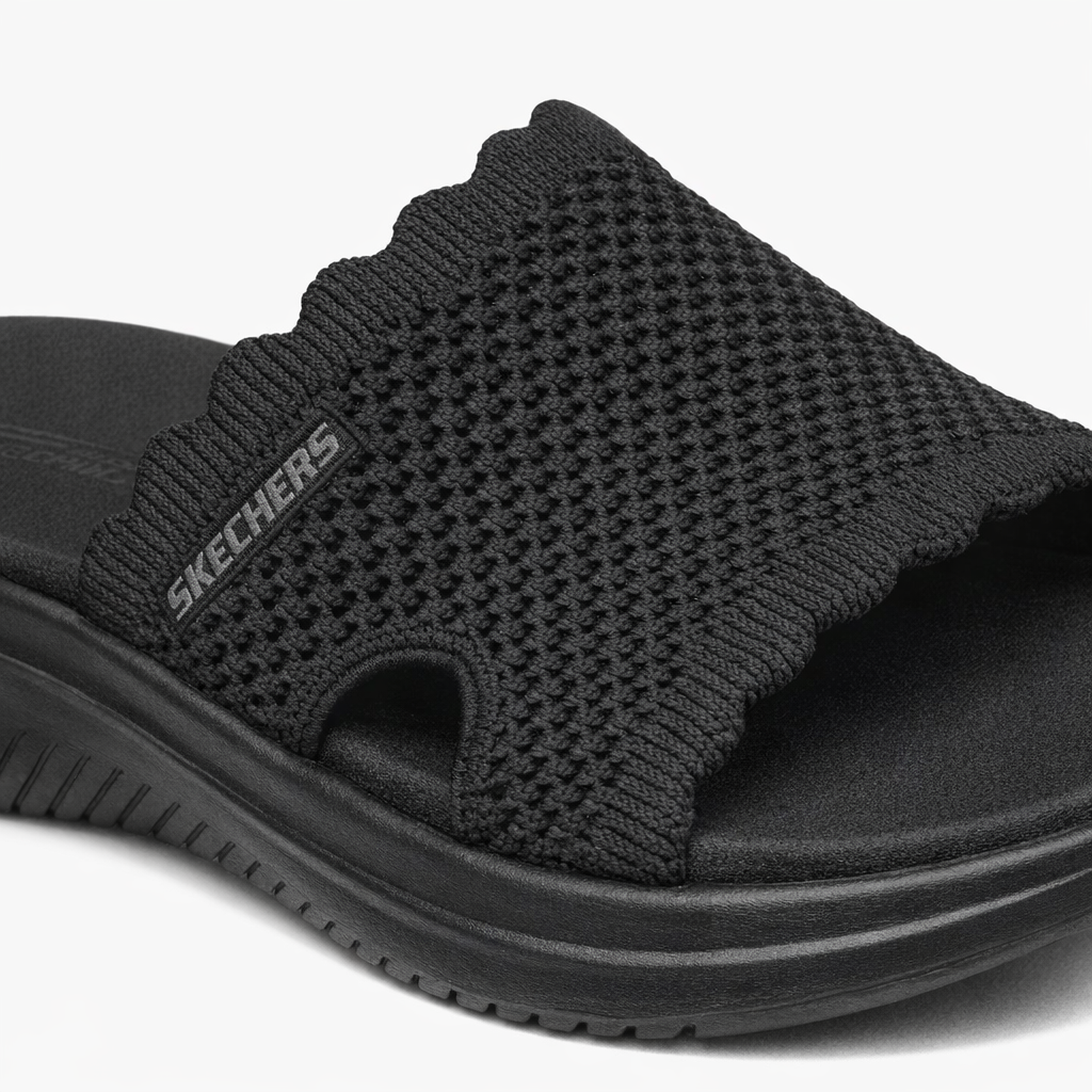 Skechers ULTRA FLEX 3.0 SANDAL-BRING I Womens Sliders Black